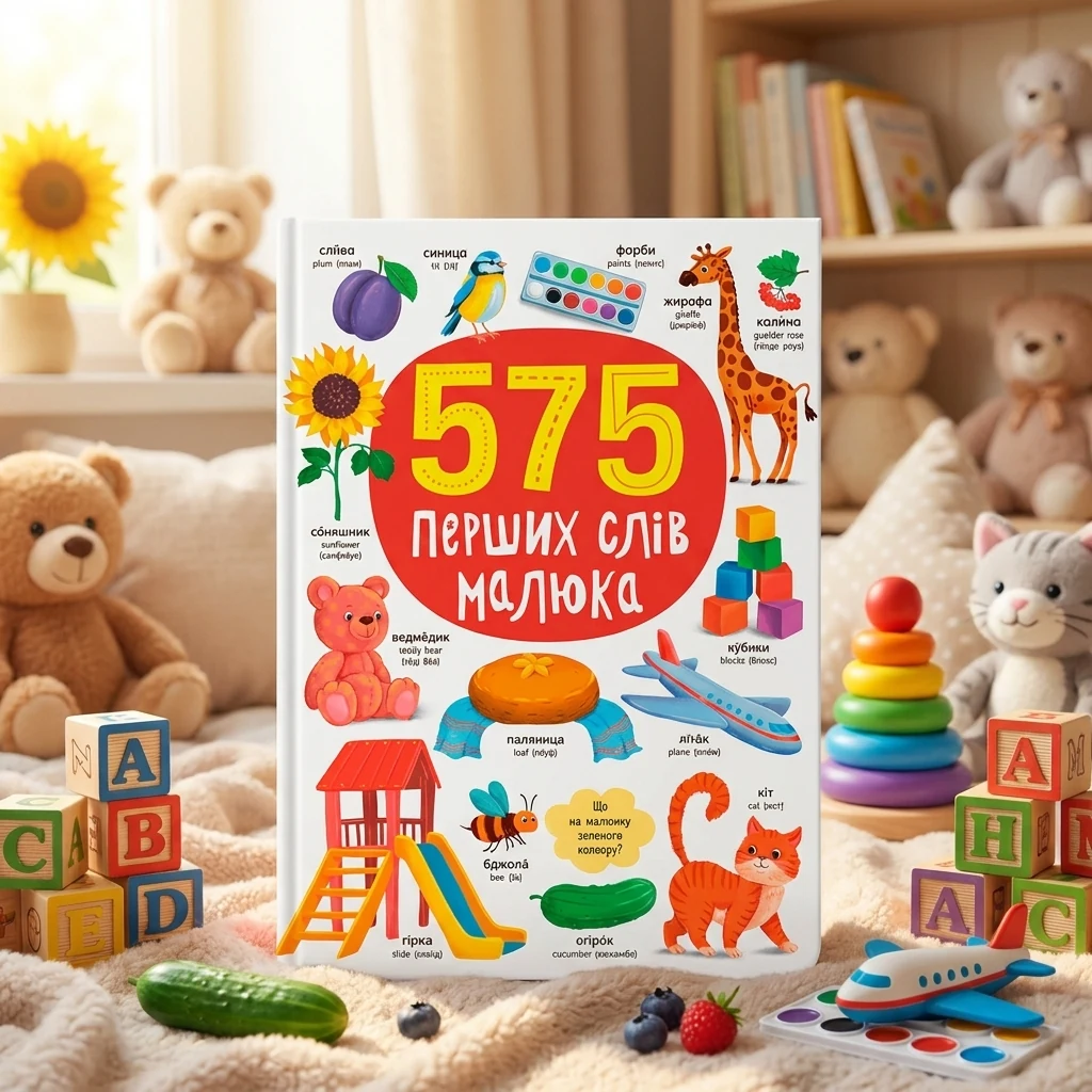 Книга 575 перших слів малюка