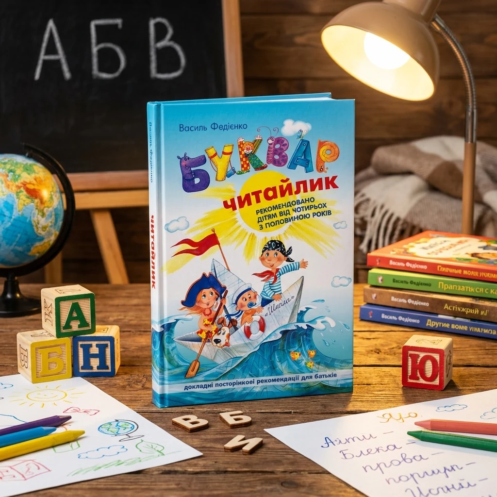 КНИГА Буквар Читайлик м`яка обкл. Федієнко