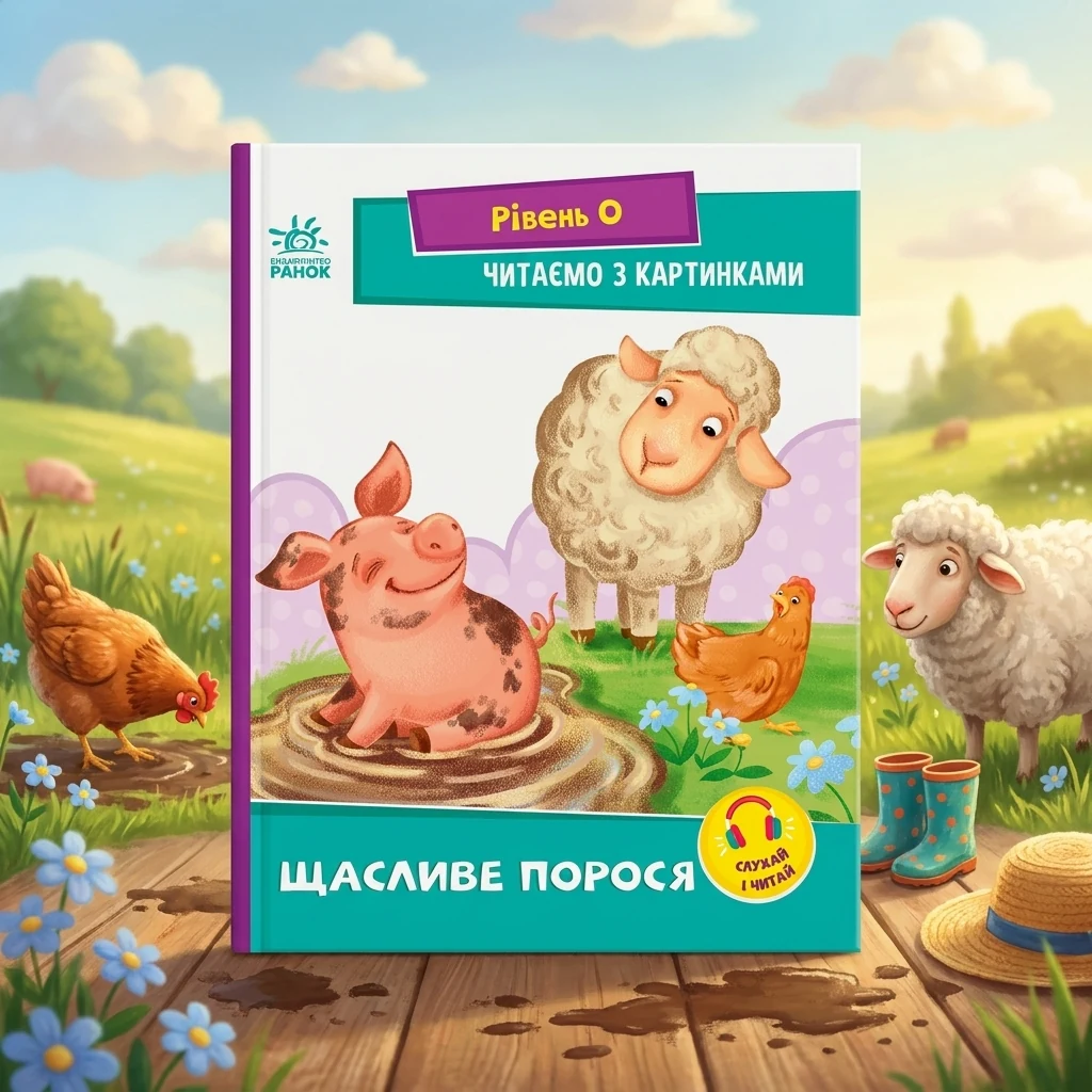 Книга Читаємо з картинками. Щасливе порося