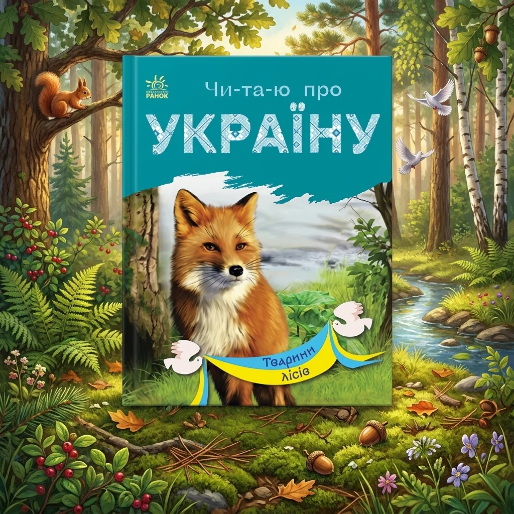 Книга Читаю про Україну Тварини лісів С366023У