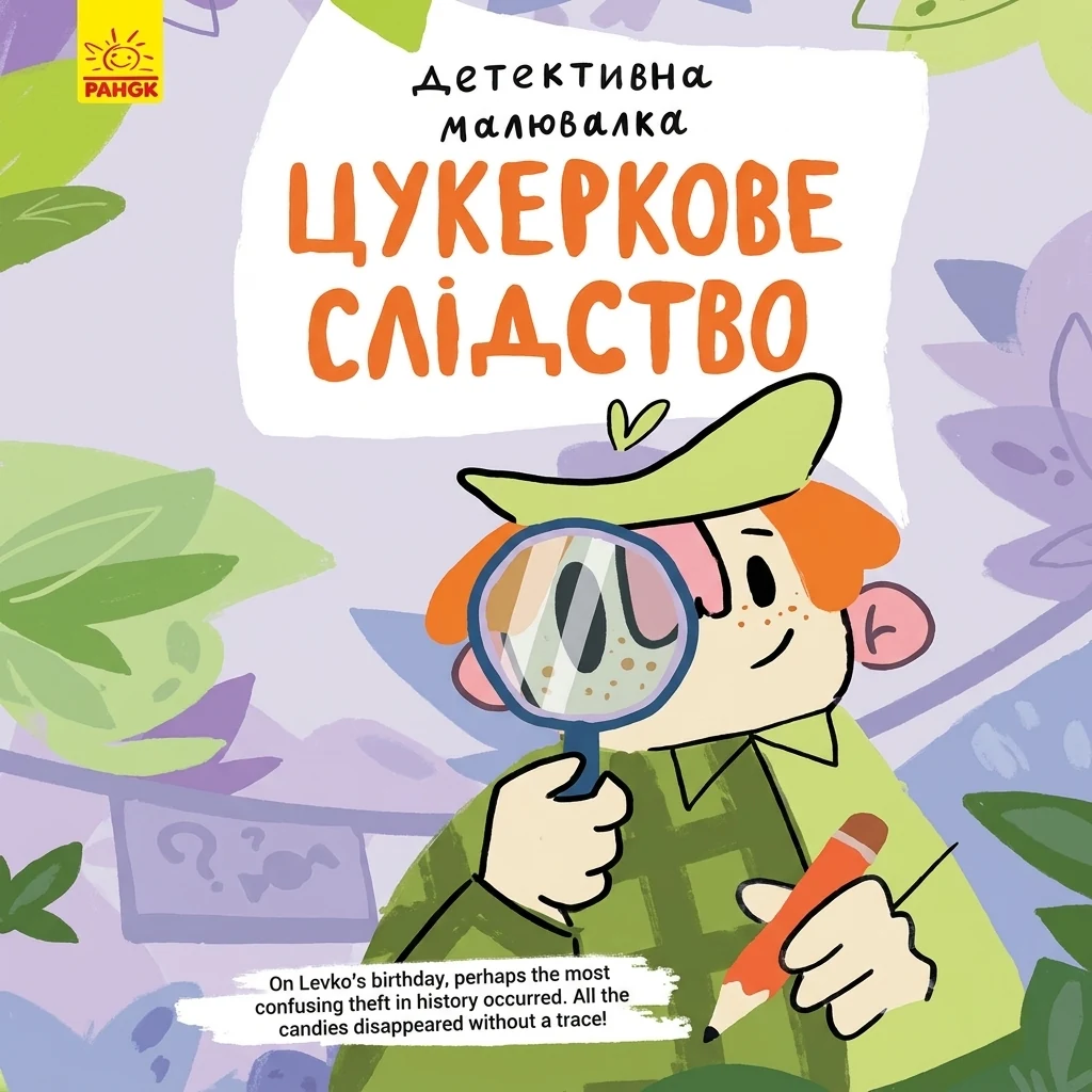 Книга Детективна малювалка Цукеркове слідство К1429001У