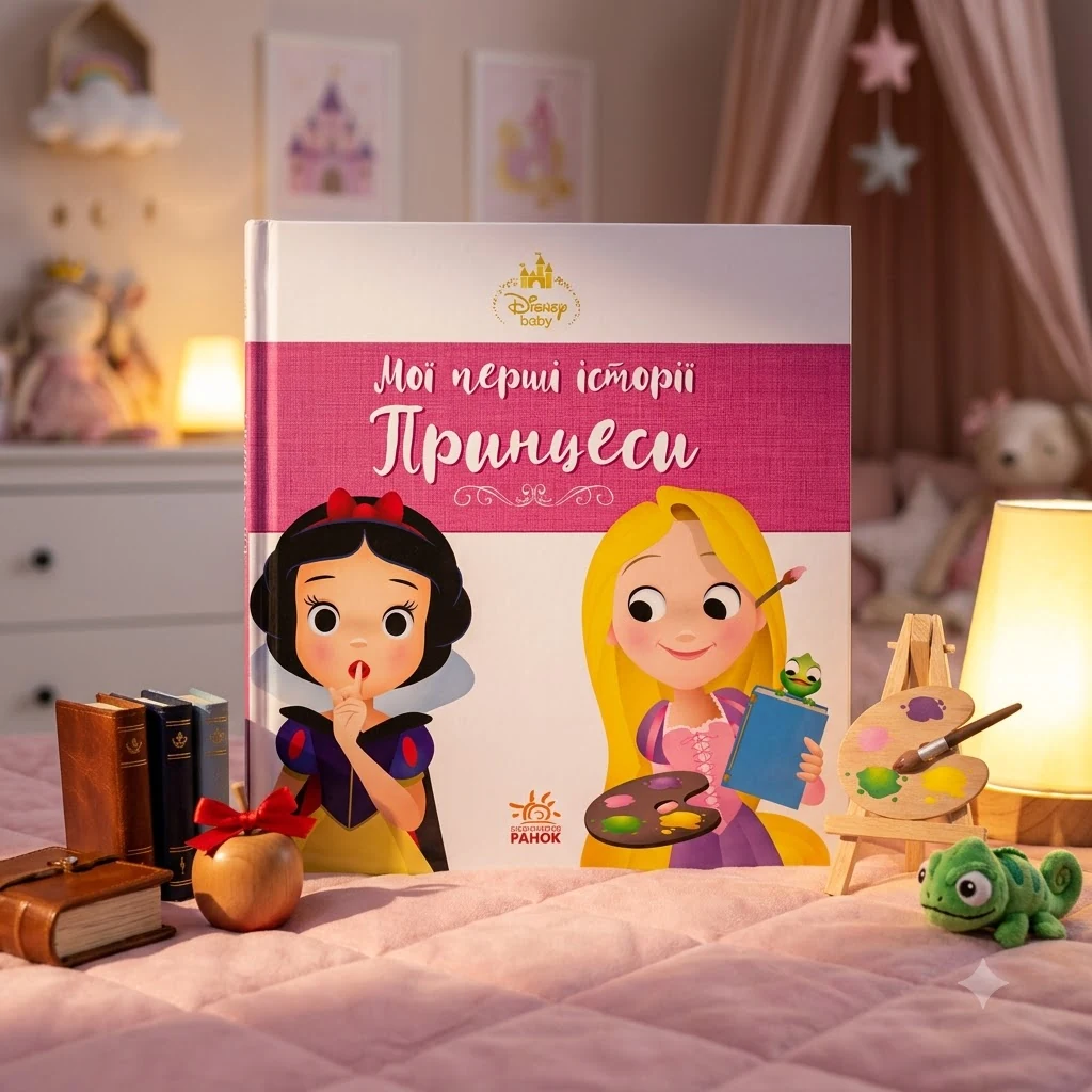 Книга Disney Маля Принцеси Рапунцель Білосніжка