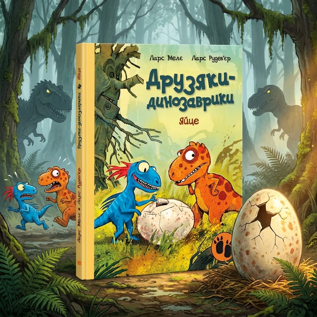 Книга Друзяки-динозаврики Яйце 480506