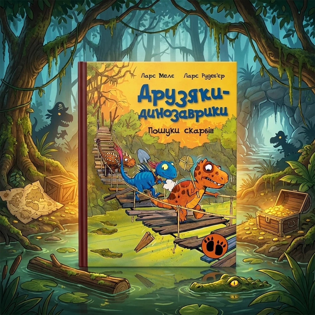 Книга Друзяки-динозаврики Пошуки скарбів 480509