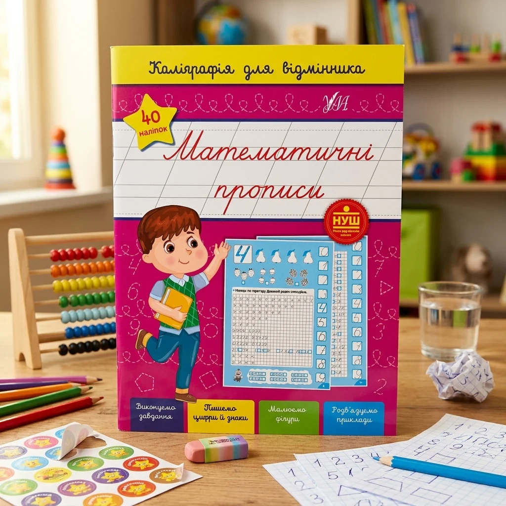 Книга Каліграфія для відмінника Математичні прописи УЛА 22360