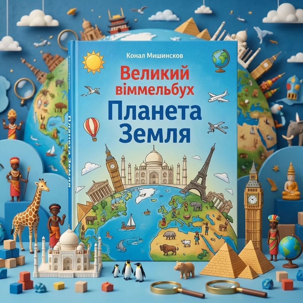 Книга-картонка Великий віммельбух Планета Земля