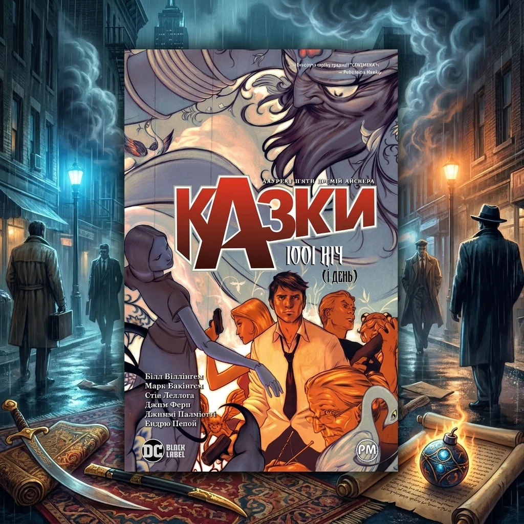 Книга КАЗКИ 1001 ніч (і день) кн.7 комікси Б.Віллінґем DC Рідна мова