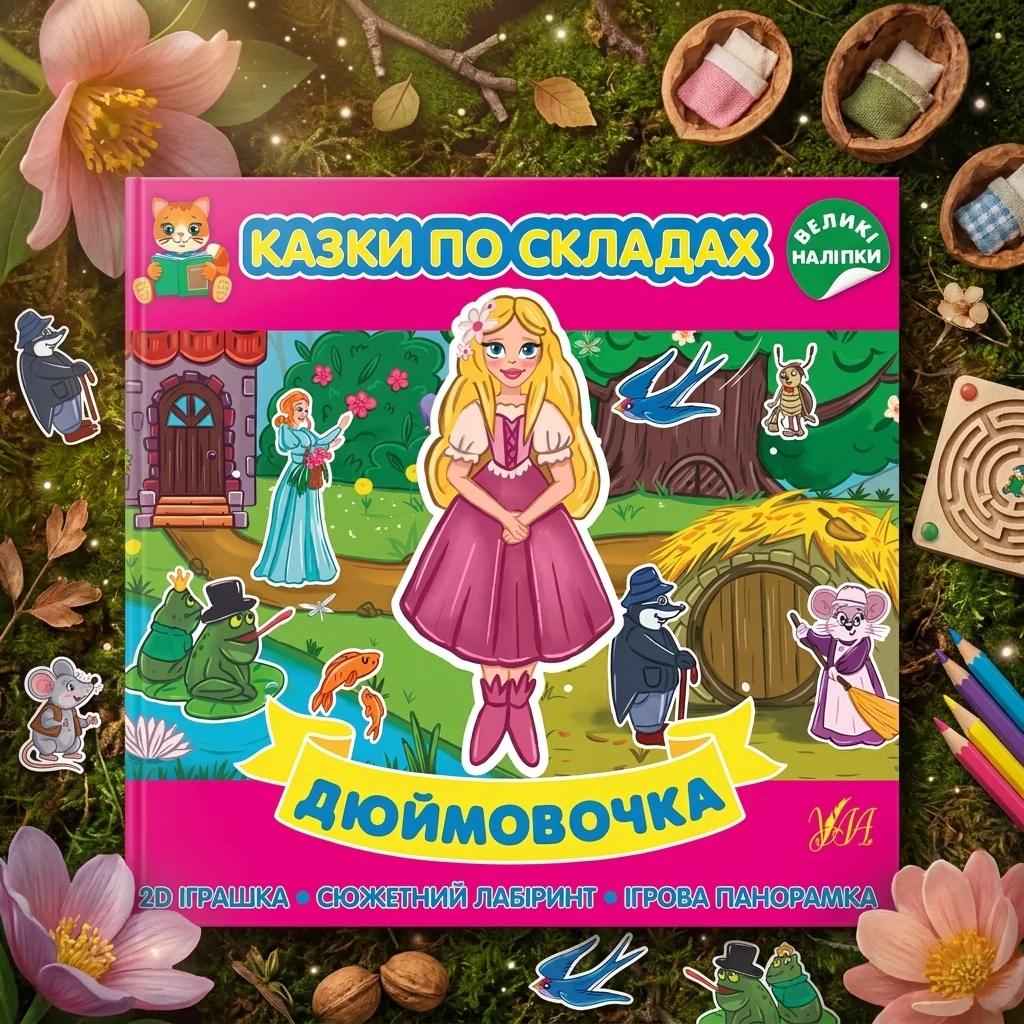 Книга Казки по складах Дюймовочка УЛА 22287