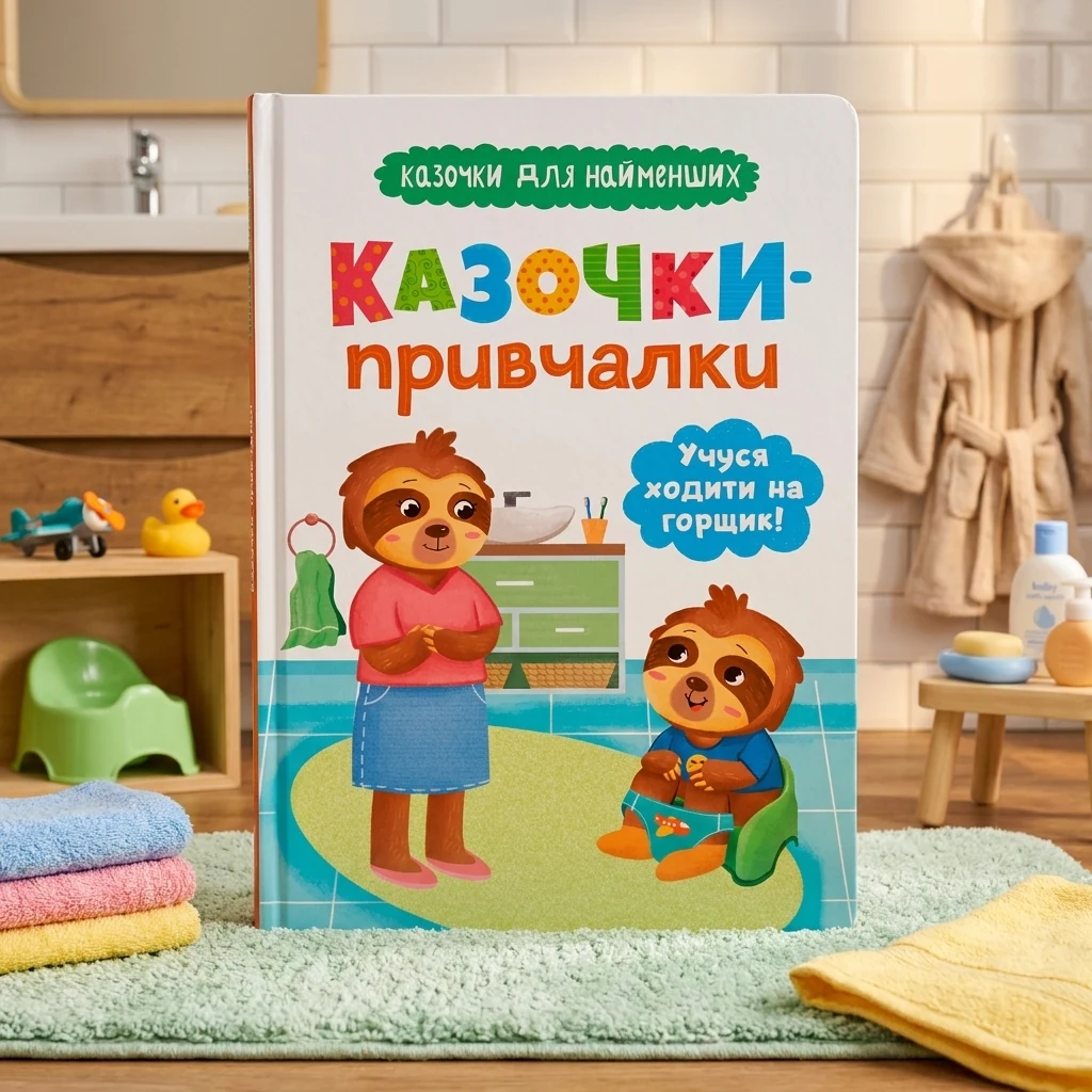 Книга Казочки для найменших Книга Казочки-привчалки Учуся ходити на горщик
