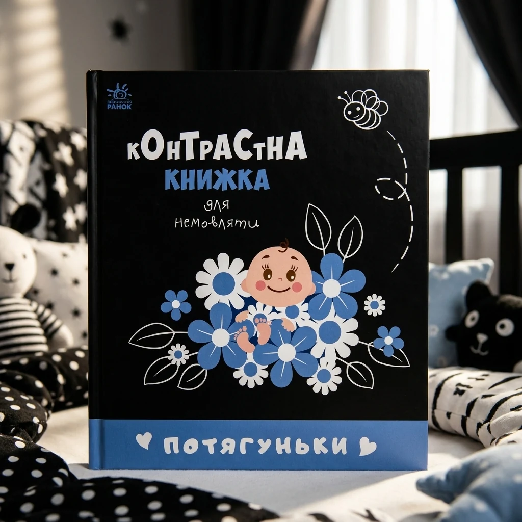 Книга Контрастна книжка для немовляти/Потягуньки Видаництво Ранок А755015У