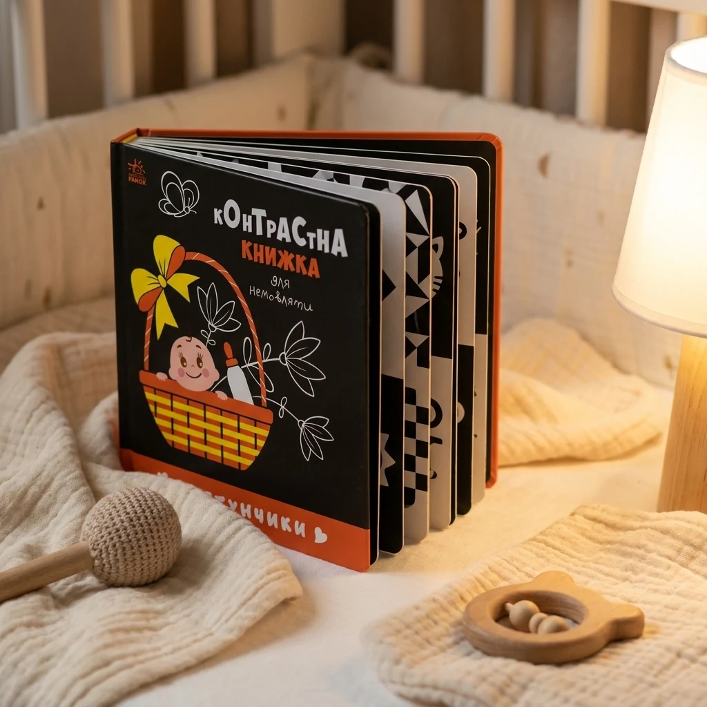 Книга Контрастна книжка для немовляти/Ростунчики Видаництво Ранок А755016У