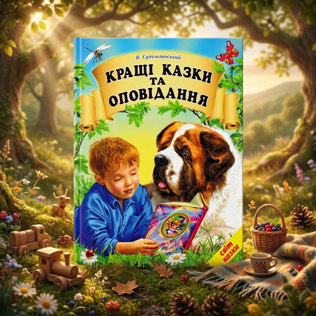 КНИГА Кращі казки та оповідання Сухомлинський