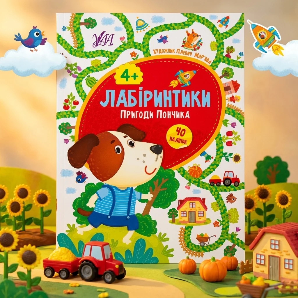 Книга Лабіринтики Пригоди Пончика 4+ УЛА 21782