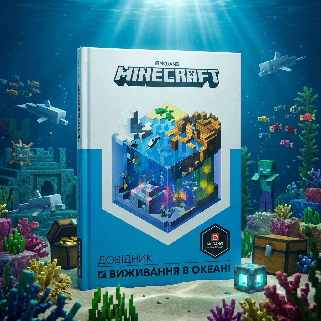 Книга Minecraft довідник виживання в океані 37009