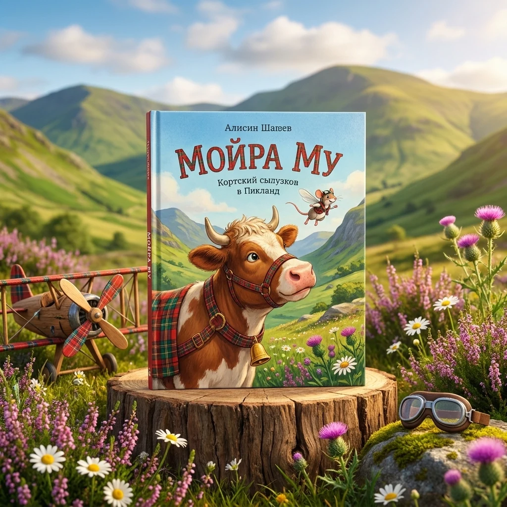 Книга Мойра Му Теличка з Гайленду яка взяла й полетіла