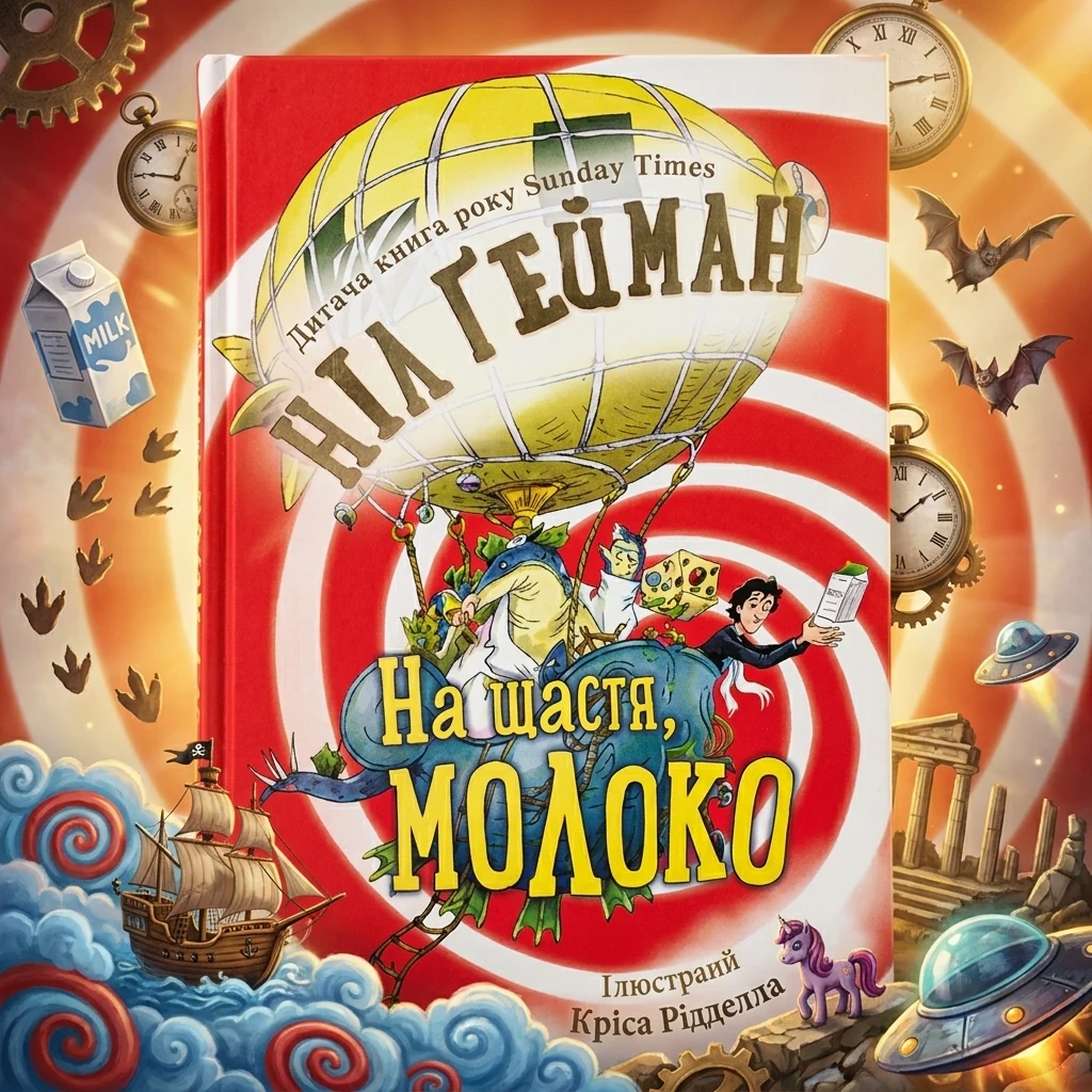 Книга На щастя молоко Ніл Ґейман КМ-Букс 1061