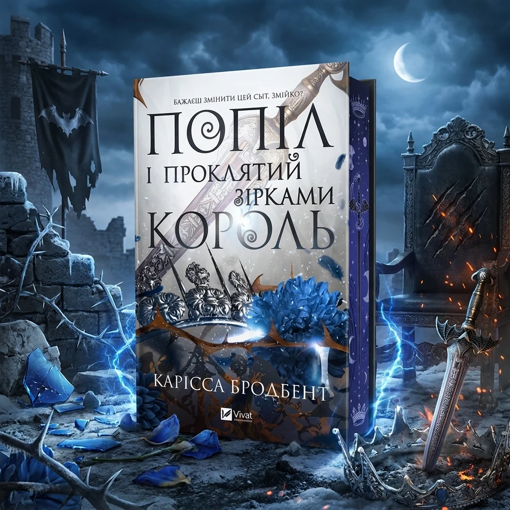 Книга Попіл і проклятий зірками король зі зрізом