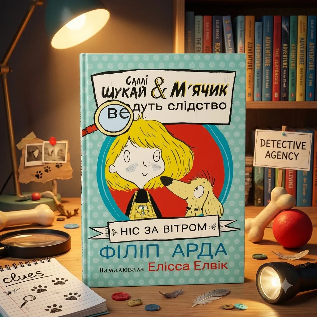 Книга Саллі Шукай і М`ячик ведуть слідство Ніс за вітром