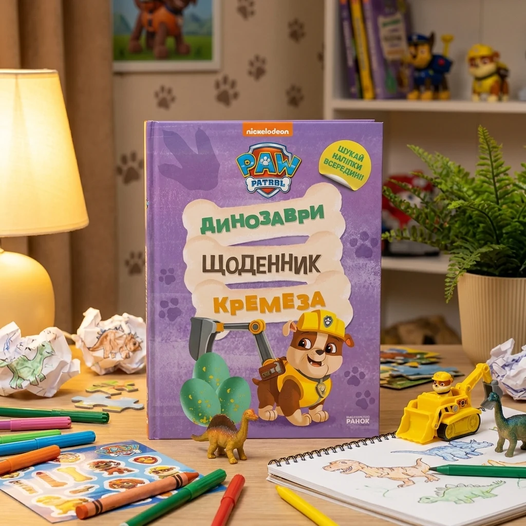 Книга Щенячий Патруль Динозаври Щоденник Кремеза