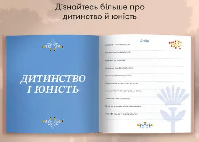 Книга спогадів А4 "Неймовірні історії моєї мами" світлий — фото 3
