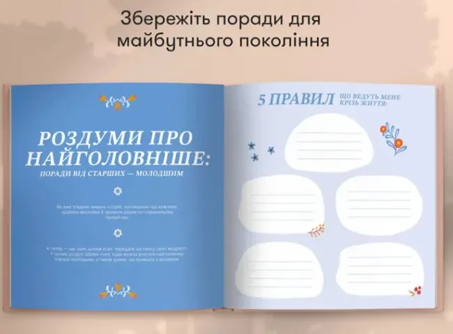 Книга спогадів А4 "Неймовірні історії моєї мами" світлий — фото 4