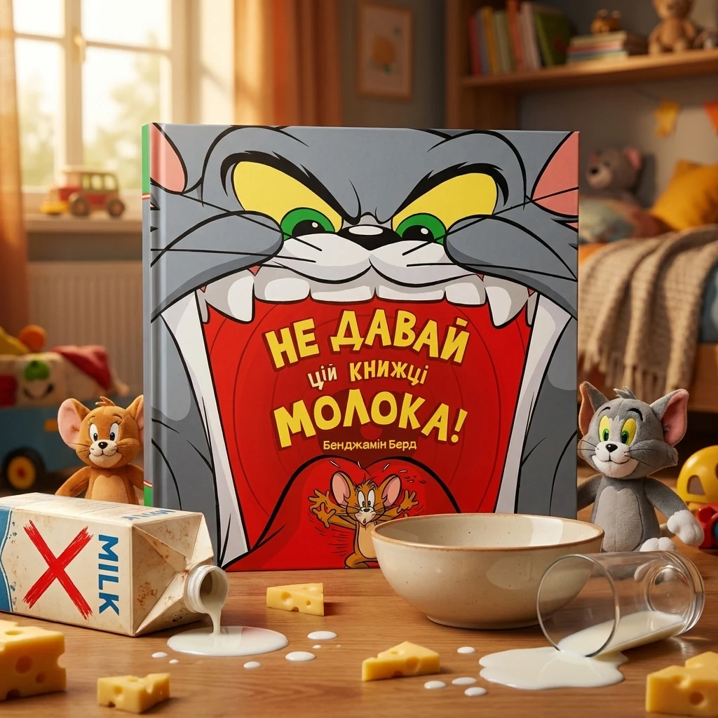 Книга Том і Джері Не давай цій книжці молока!