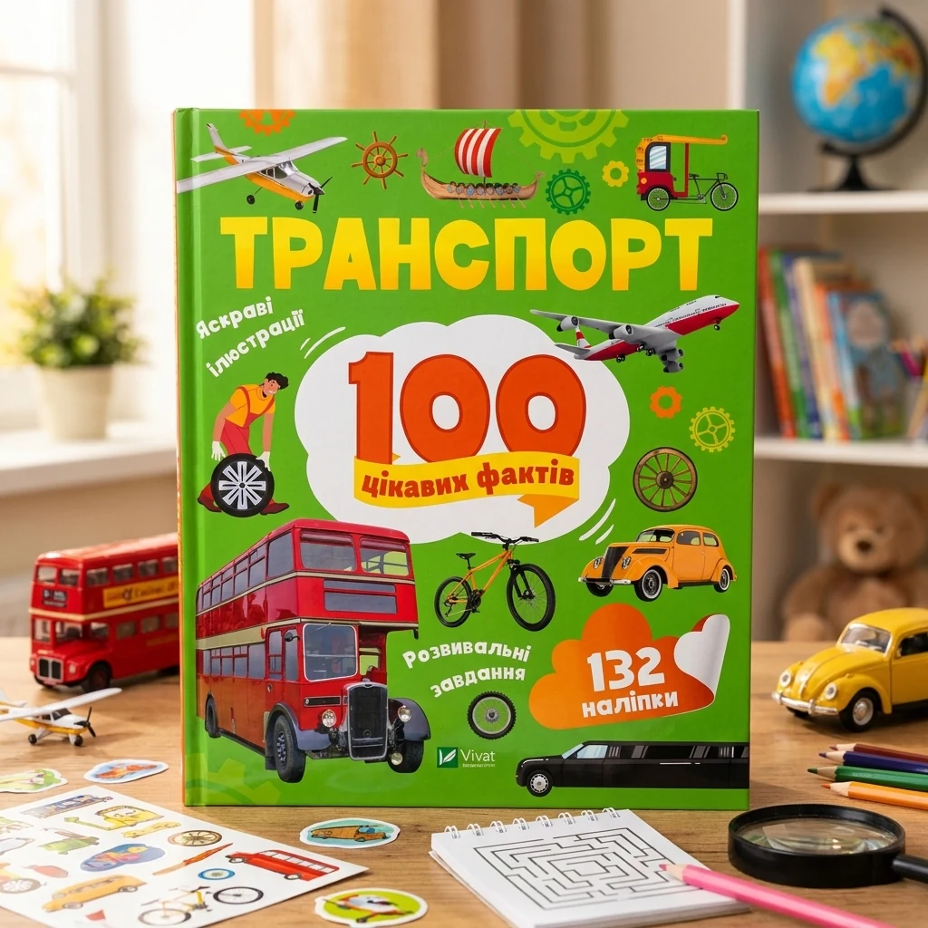 Книга Транспорт. 100 цікавих фактів
