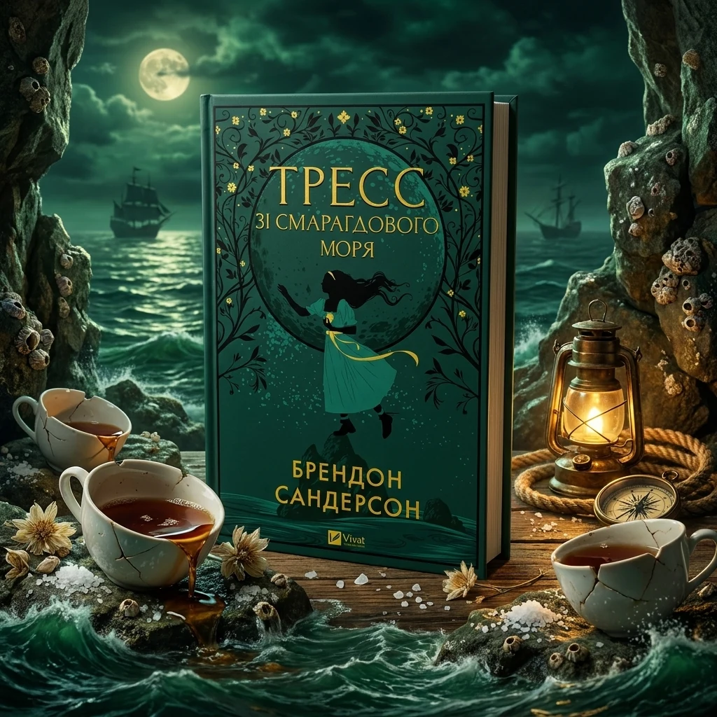 Книга Тресс зі Смарагдового моря з кольоровим зрізом