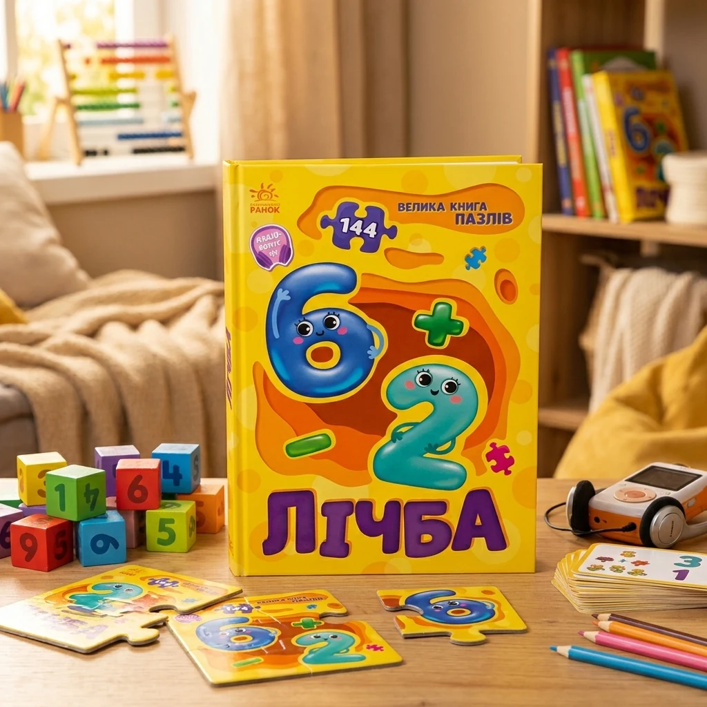 Книга Велика книга пазлів: Лічба А157017У