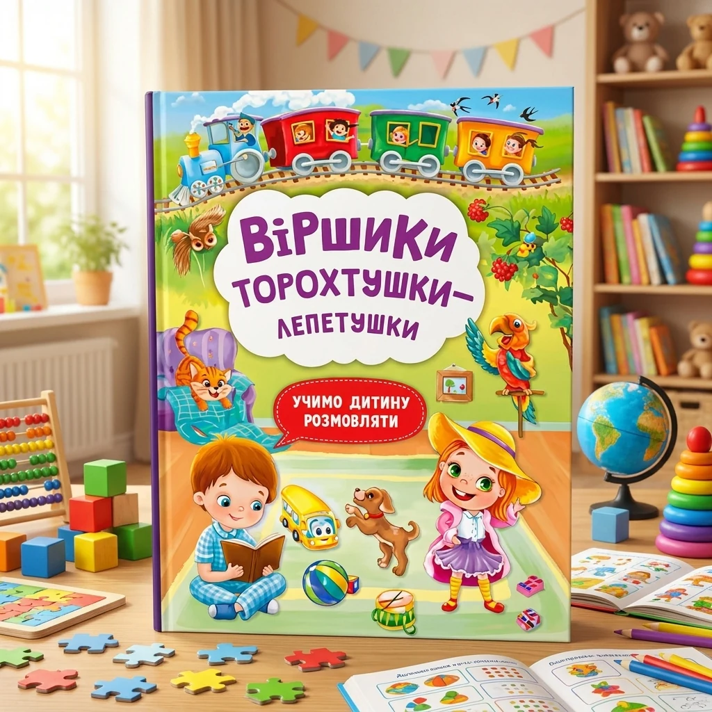 Книга Віршики торохтушки-лепетушки Учимо дитину розмовляти Кристалбук 72781