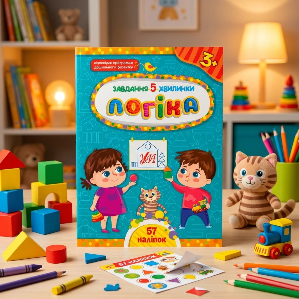 Книга Завдання 5/хвилинки Логіка 3+ УЛА 22150