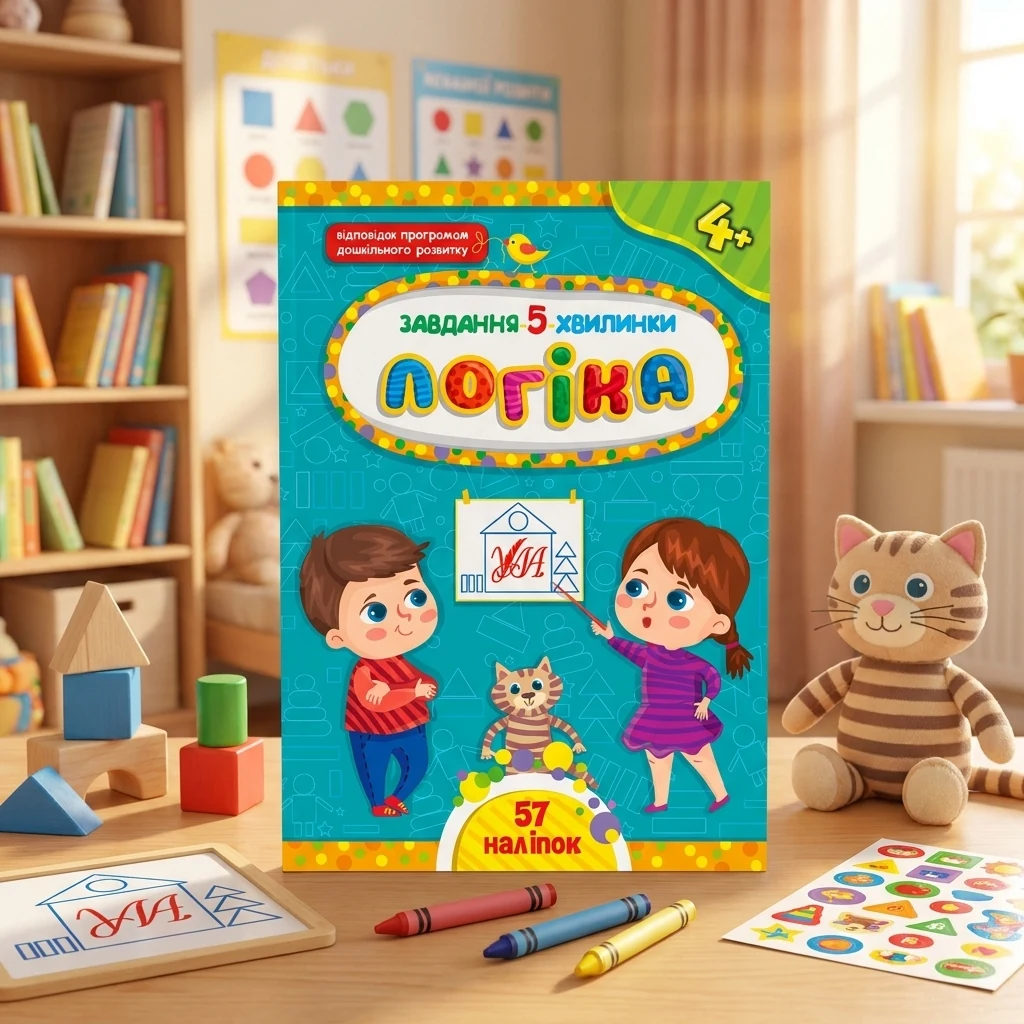 Книга Завдання 5/хвилинки Логіка 4+ УЛА 22151