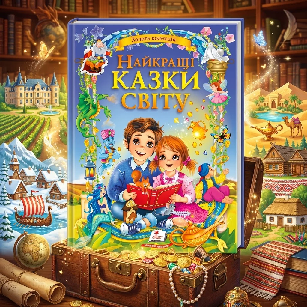 Книга Золота колекція найкращі казки світу синя 20618