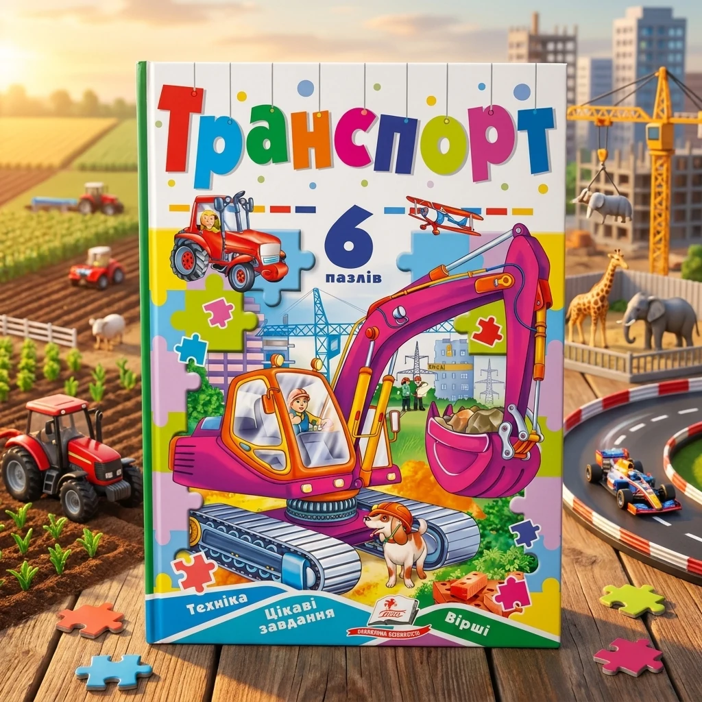 Книжка-пазл.Транспорт. (Пегас