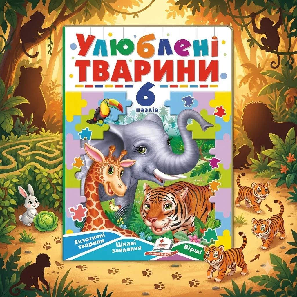 Книжка-пазл. Улюблені тварини