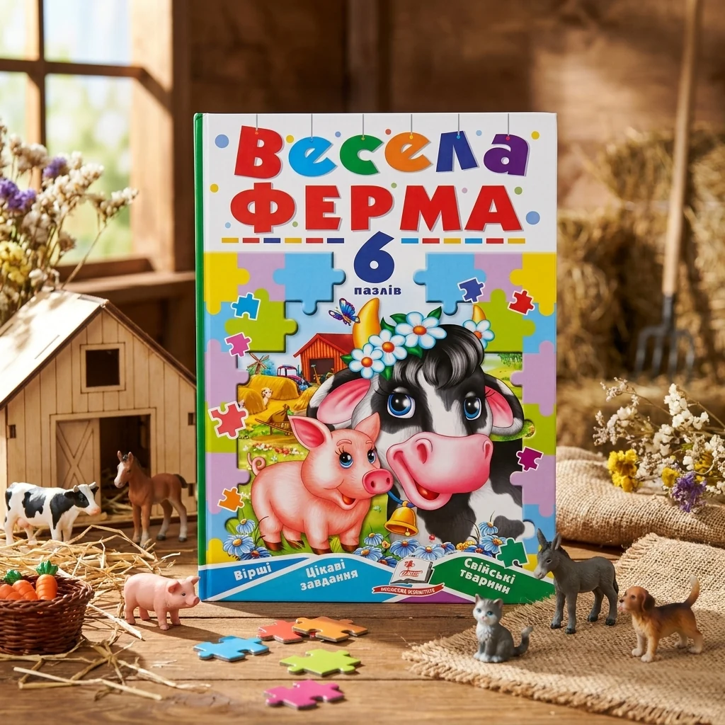 Книжка-пазл. Весела ферма