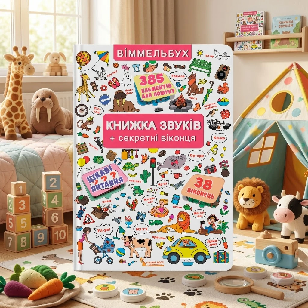 Книжка+віконця. Книжка звуків+секретні віконця