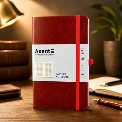 Книжка записна Axent Partner Lux 125х195 96 аркушів 8202-05-а бордовий