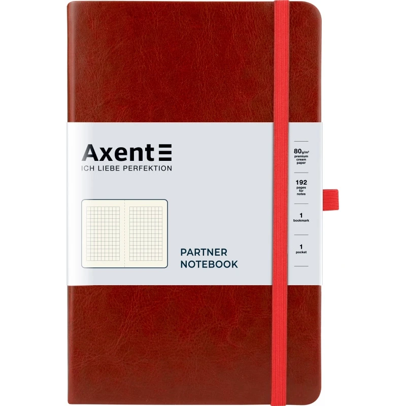 Книжка записна Axent Partner Lux 125х195 96 аркушів 8202-05-а бордовий