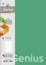 Коледж-блок спіраль А4 Genius 80 аркушів у клітинку — фото 2
