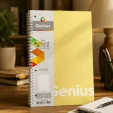 Коледж-блок спіраль А4 Genius 80 аркушів білий — фото 1