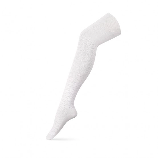 Колготи дитячі V&T Сердечка КД 024-983 /22 Білий — фото 2