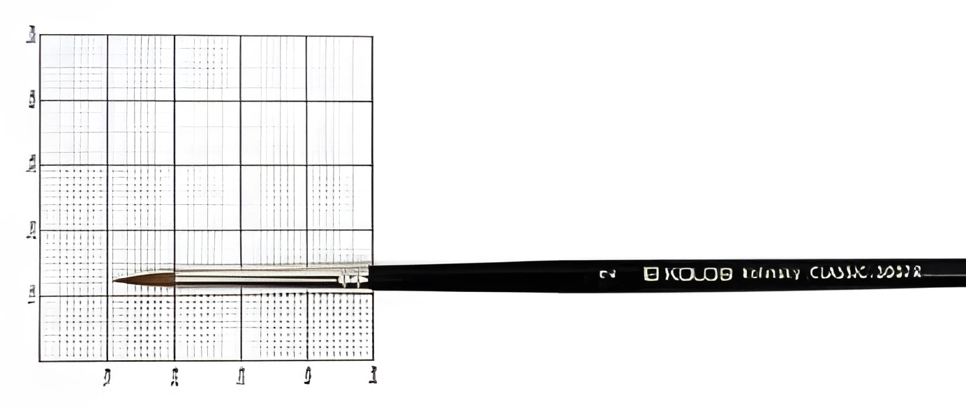 Колонок круглий, Classic 3007R, №2, пензель KOLOS