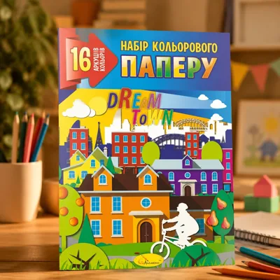 Кольоровий папір Апельсин А4 КП-А4-16 16 арк.