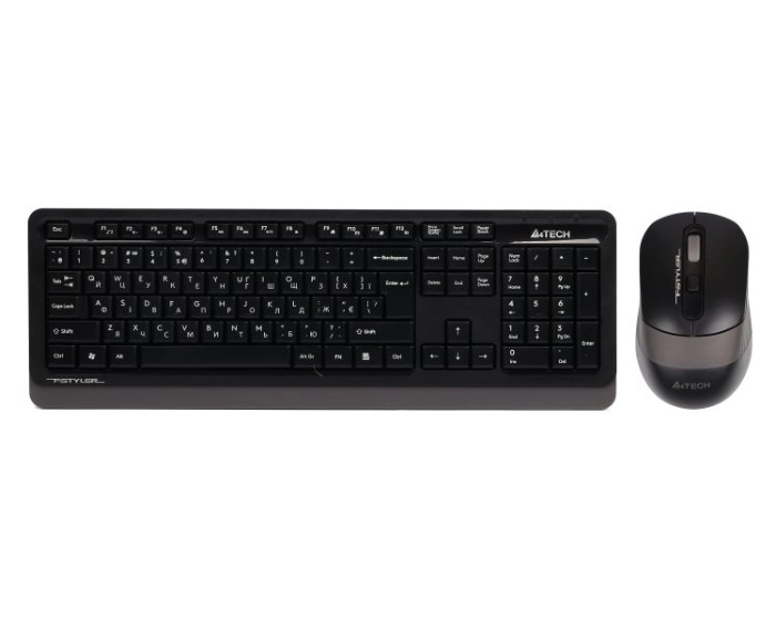Комплект бездротовий клавіатура та миша A4Tech FG1010S (Grey) — фото 2