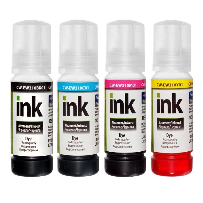 Комплект чорнил ColorWay Epson 103 L-3100/3110/3150/3151 4х70мл (CW-EW310SET01) — фото 2