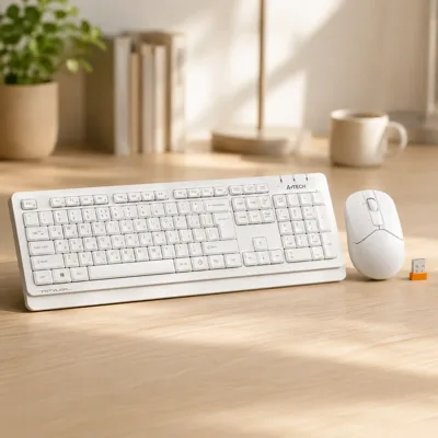 Комплект клавіатура та миша A4Tech FG1012 (White)