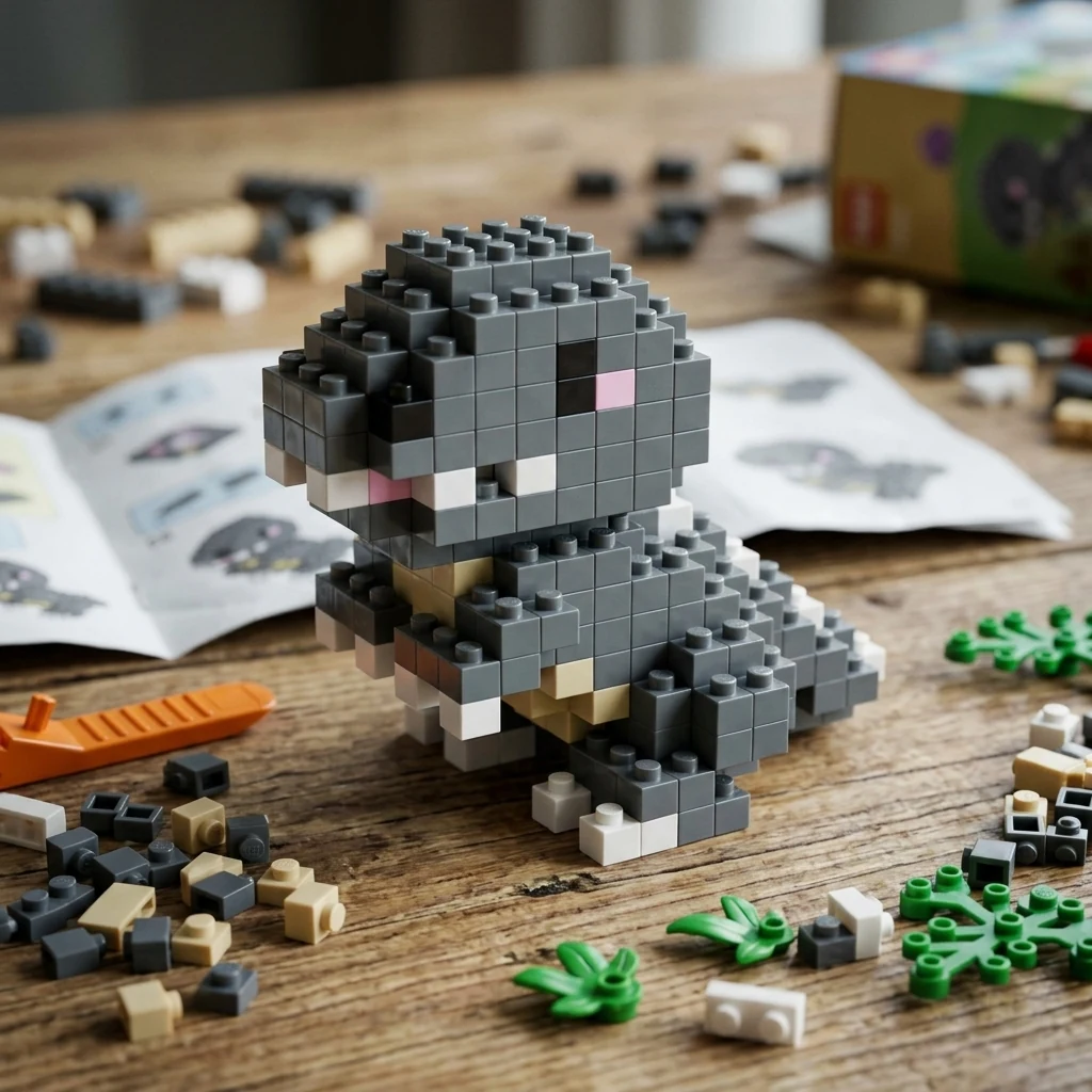 Конструктор Bricks пластиковий, 190 деталей "Динозавр Tyrannosaurus"