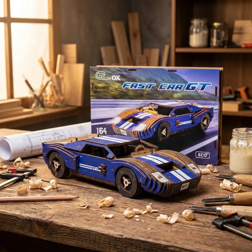 Конструктор дерев"яний 164 ел "Fast car Gt"