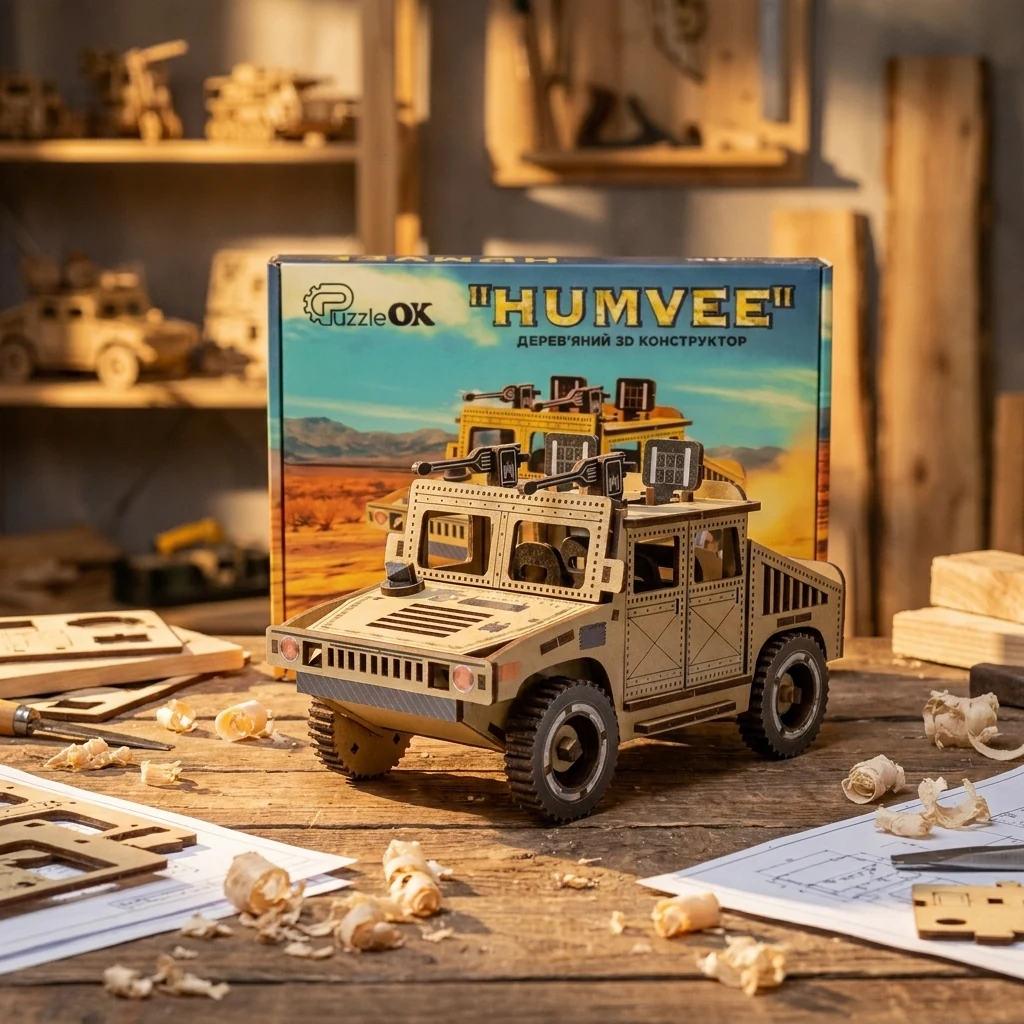 Конструктор дерев'яний 100 ел "Humvee"